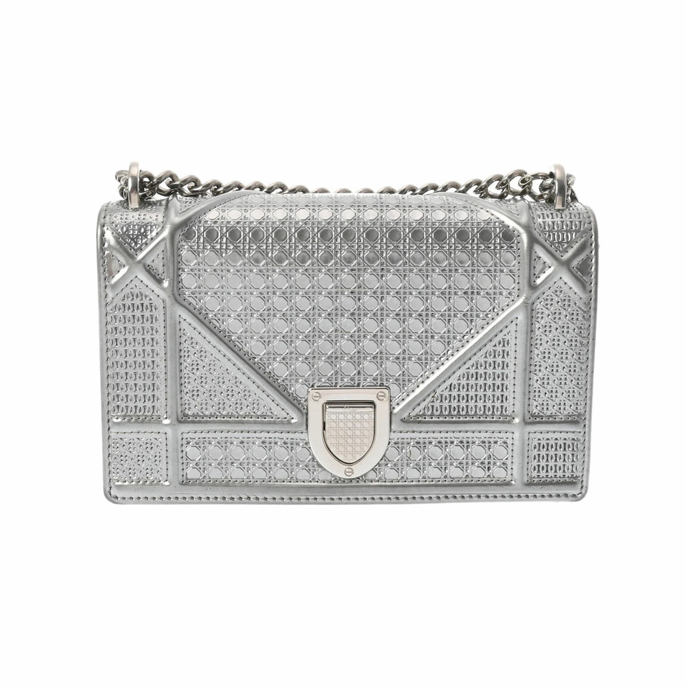 CHRISTIAN DIOR Diorama Chain Shoulder Bag Leather